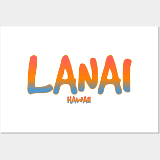 Lanai Hawaii t-shirt Posters and Art